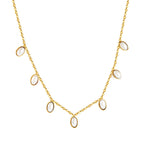 Collier élégant pour femme avec perles et chaîne fine