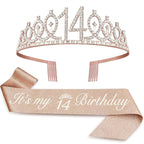 Couronne de princesse en cristal pour femme avec inscription 30 & Fabulous
