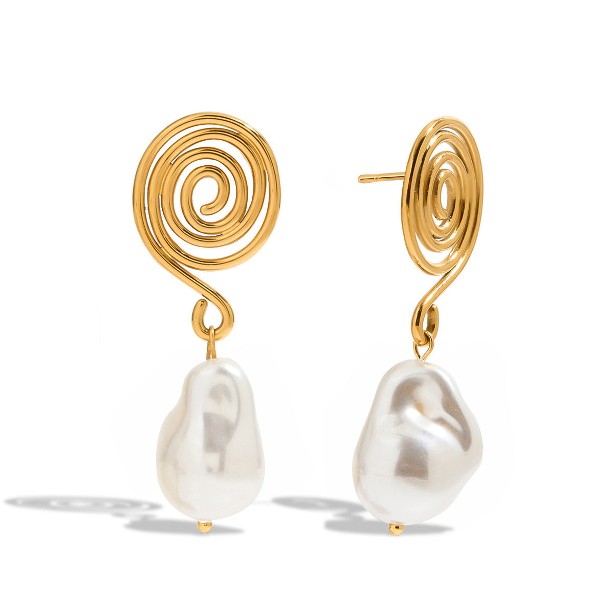 Boucles d'oreilles femme avec perles