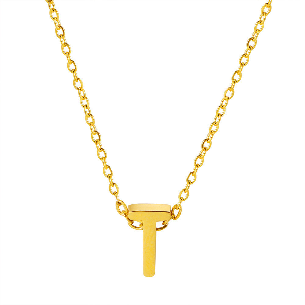 Collier pendentif initiale personnalisé pour femme