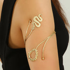Bracelet rigide pour femme avec motifs floraux
