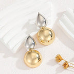 Boucles d'oreilles pour femme au design sculptural moderne