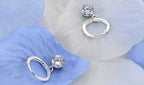 Boucles d'oreilles pendantes pour femme avec zircone
