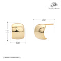 Ohrstecker für Damen mit modernem, geschwungenem Design aus 925 Sterling Silber