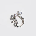 Bague ouverte pour femme au design sculptural moderne