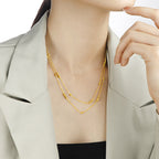 Collier pour femme avec détails de perles délicates