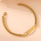 Bracelet pour femme avec pendentif gravable