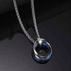 Collier anneaux entrelacés