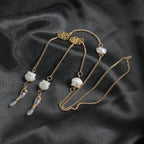Collier élégant à chaîne florale