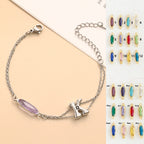 Montre pour femme avec cristal facetté