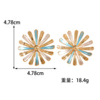 Boucles d'oreilles pour femme motif tournesol