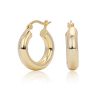 Créoles pour femme au design incurvé en argent sterling 925