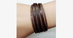 Bracelet Enroulable en Cuir Rustique