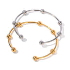Bracelet jonc élégant à sphères