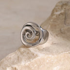 Bague Statement Spirale 18k
