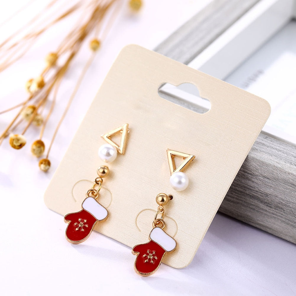 Boucles d'oreilles au design de Noël
