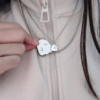Collier couple de petits fantômes