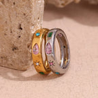 Bague Gem Pop plaquée or 18k