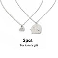 Collier couple de petits fantômes