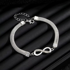 Set de 3 bracelets cœur et infini