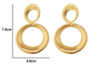 Boucles d'oreilles cercles dorés