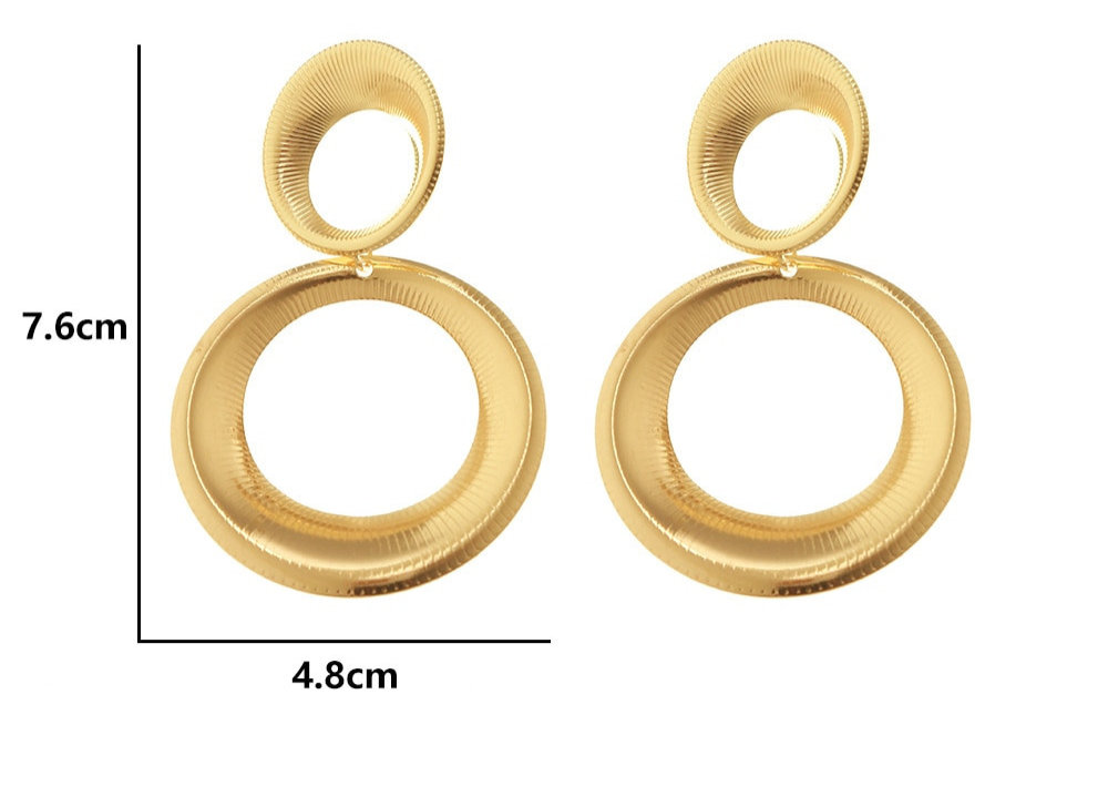 Boucles d'oreilles cercles dorés