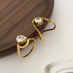 Bague torsadée irrégulière diamant 18k