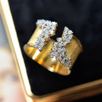 Bague ouverte étincelante
