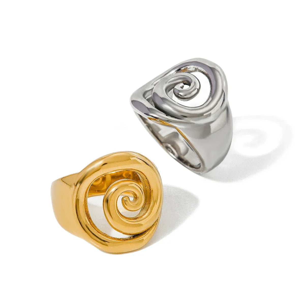 Bague Statement Spirale 18k