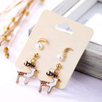 Boucles d'oreilles au design de Noël