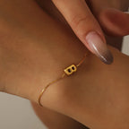 Bracelet initiale bulle