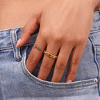 Bague Gem Pop plaquée or 18k
