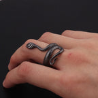 Bague serpent ajustable