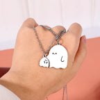 Collier couple de petits fantômes