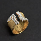 Bague ouverte étincelante