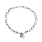 Bracelet à maillons trombone avec boule