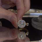 Bague rotative fleur épanouie