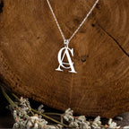 Collier monogramme personnalisé minimaliste