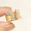 Bague ouverte étincelante
