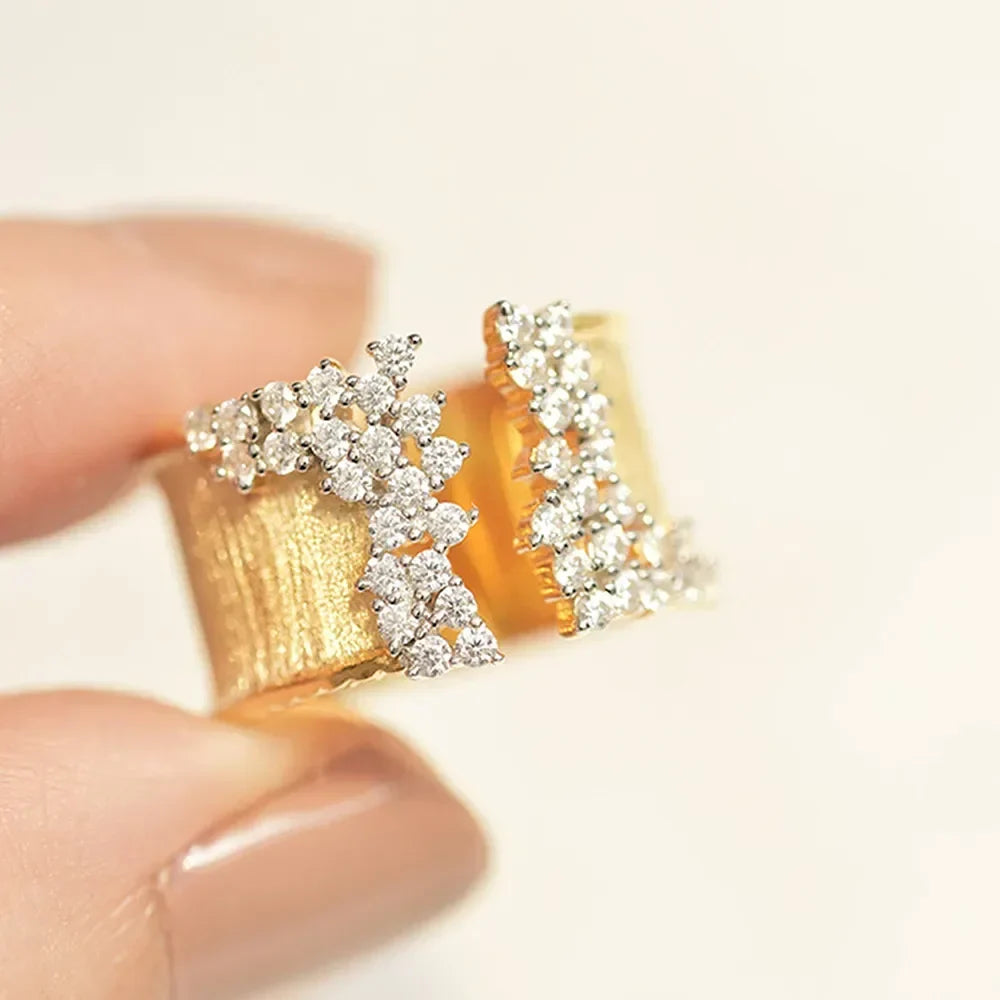Bague ouverte étincelante