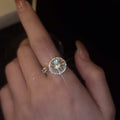 Bague rotative fleur épanouie