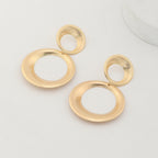 Boucles d'oreilles cercles dorés