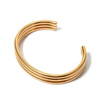 Bracelet jonc triple nervuré 18k