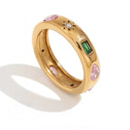 Bague Gem Pop plaquée or 18k