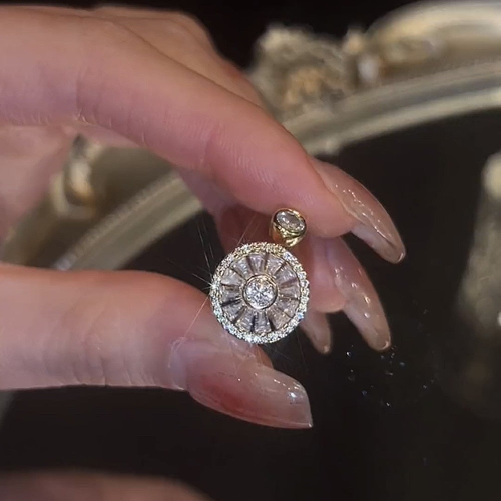 Bague rotative fleur épanouie