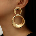 Boucles d'oreilles cercles dorés