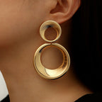 Boucles d'oreilles cercles dorés