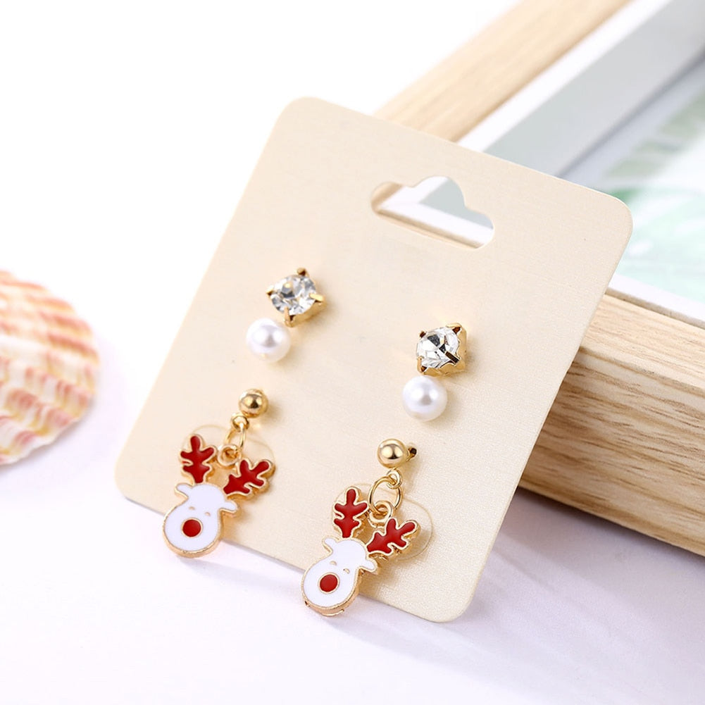 Boucles d'oreilles au design de Noël