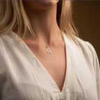 Collier monogramme personnalisé minimaliste