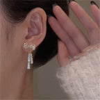 Boucles d'oreilles bohèmes vintage à longs pompons